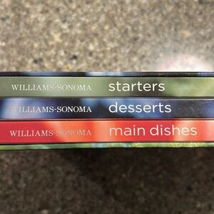 Williams Sonoma set of 3 cookbooks New Healthy